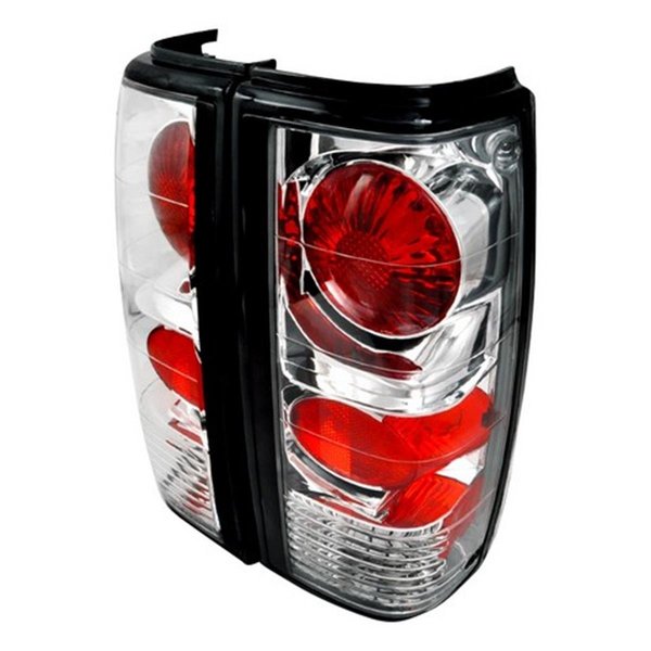Overtime Euro Housing Tail Lights for 82 to 93 Chevrolet S10, Chrome - 12 x 16 x 18 in. OV2654310